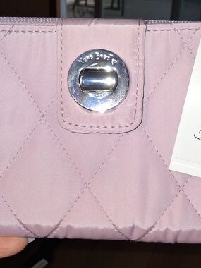 Vera Bradley Quilted Pink Turn-Lock Wallet